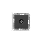 Розетка телевизионная оконечная TV СП Эпика механизм черн. EKF UP1-SOB-TV-3