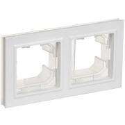 Рамка 2-м BRITE РУ-2-БрАБ-44 IP44 арктич. бел. IEK BR-M22-44-K91